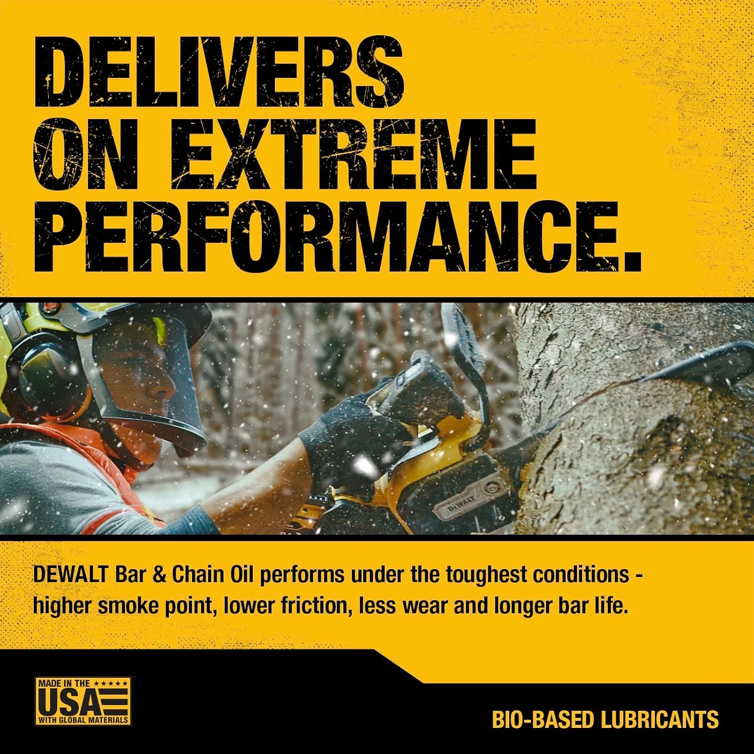 روغن زنجیر اره موتوری تجزیه پذیر DEWALT، روان کننده حرفه ای غیر سمی با عملکرد بالا، سبز، سازگار با محیط زیست، فوق العاده تمیز، روغن کاری میله و زنجیر برای تمام فصول، 473 میلی لیتر روغن زنجیر اره موتوری تجزیه پذیر DEWALT، روان کننده حرفه ای غیر سمی با عملکرد بالا، سبز، سازگار با محیط زیست، فوق العاده تمیز، روغن کاری میله و زنجیر برای تمام فصول، 473 میلی لیتر