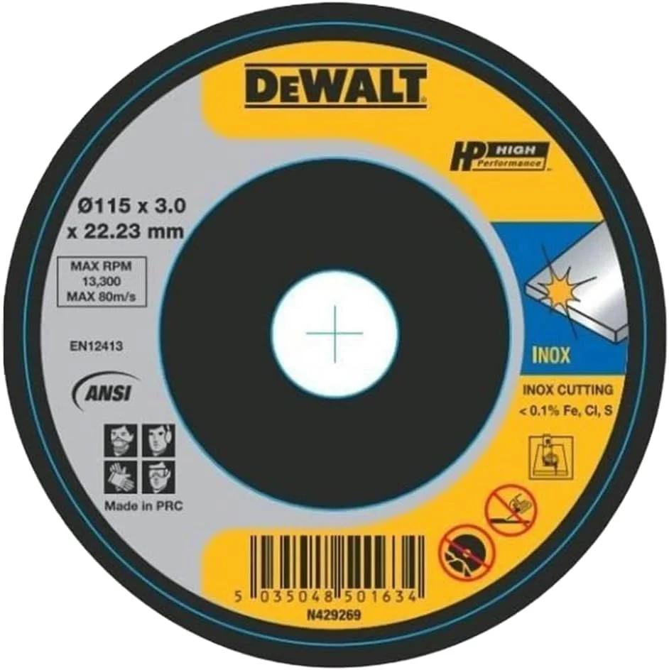 صفحه برش استیل دیوالت 115x1.0x22.23 میلی متر، زرد/مشکی، DWA8062SIA-AE