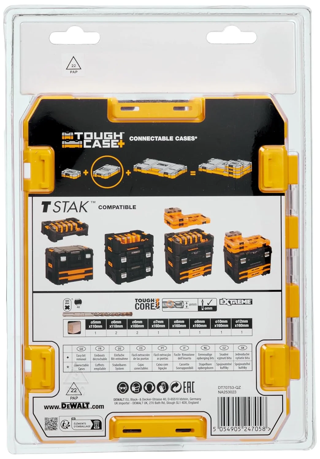 مجموعه 10 عددی مته SDS Plus Extreme 2 دیوالت