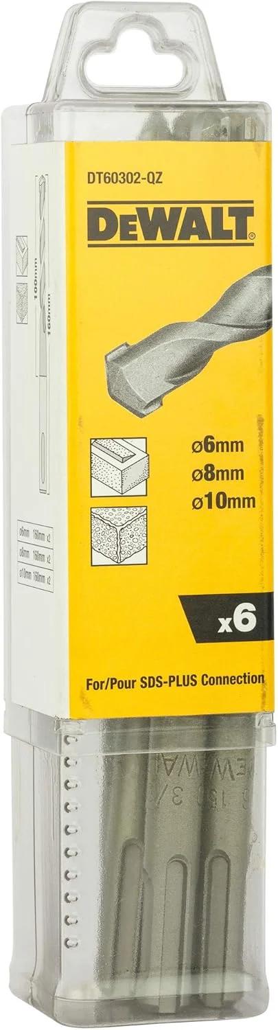 DEWALT DT60302-QZ - ست 6 عددی مته SDS-Plus Ø 6 x2, 8 x2, 10 x2 (160mm)