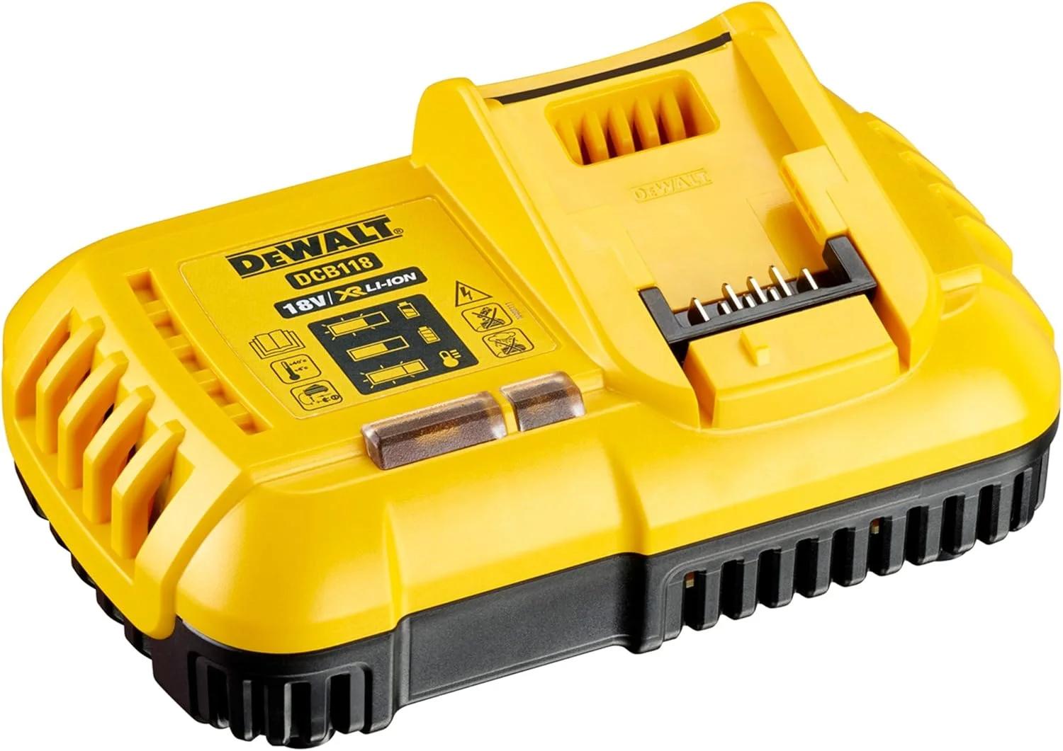 شارژر 54 ولت 8 آمپر تک پورت دیوالت، زرد/مشکی، DCB118-GB