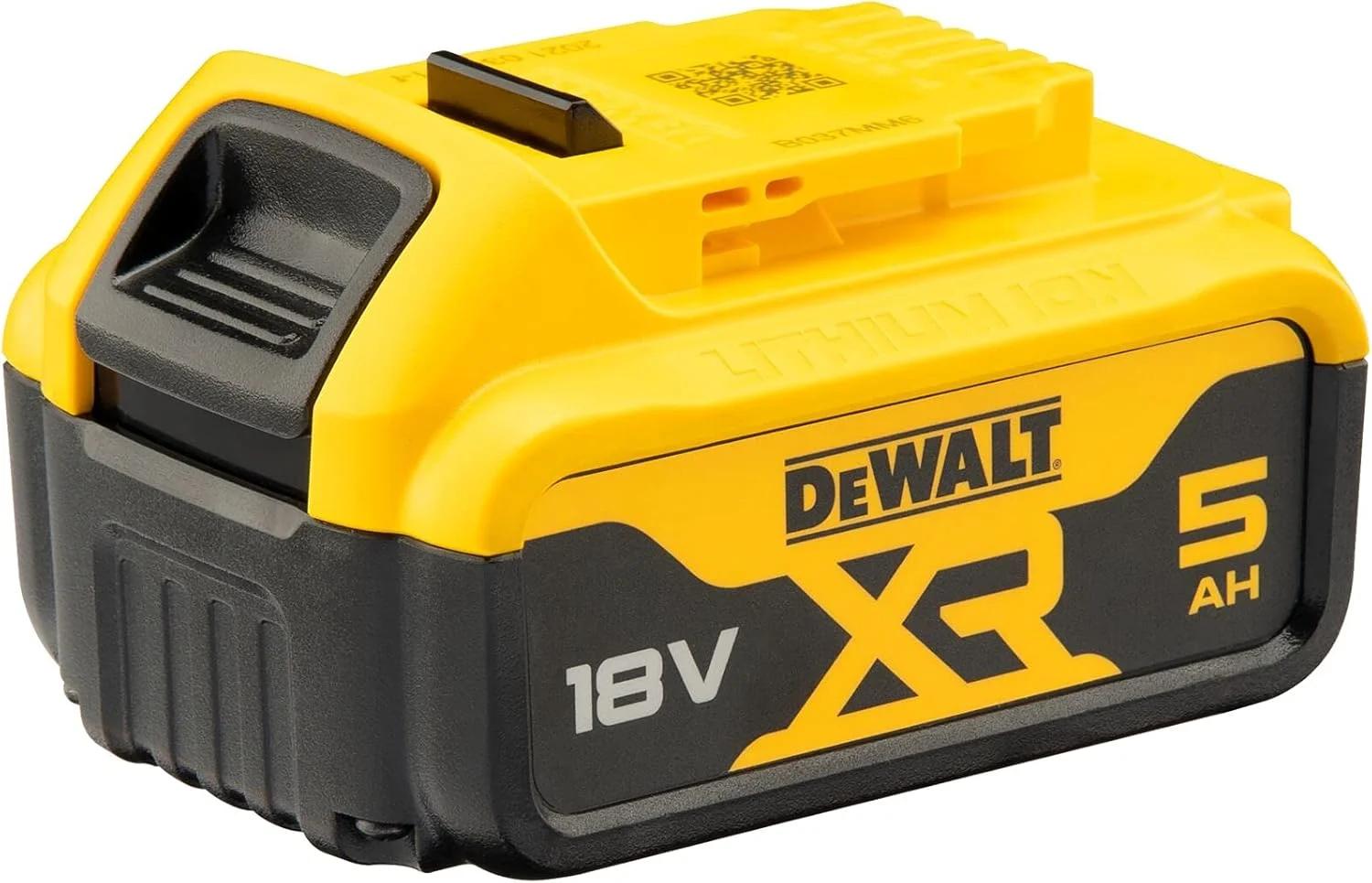 بسته باتری 5 آمپر ساعتی 18 ولت XR لیتیوم-یون دیوالت مدل DCB184 (مشکی و زرد)