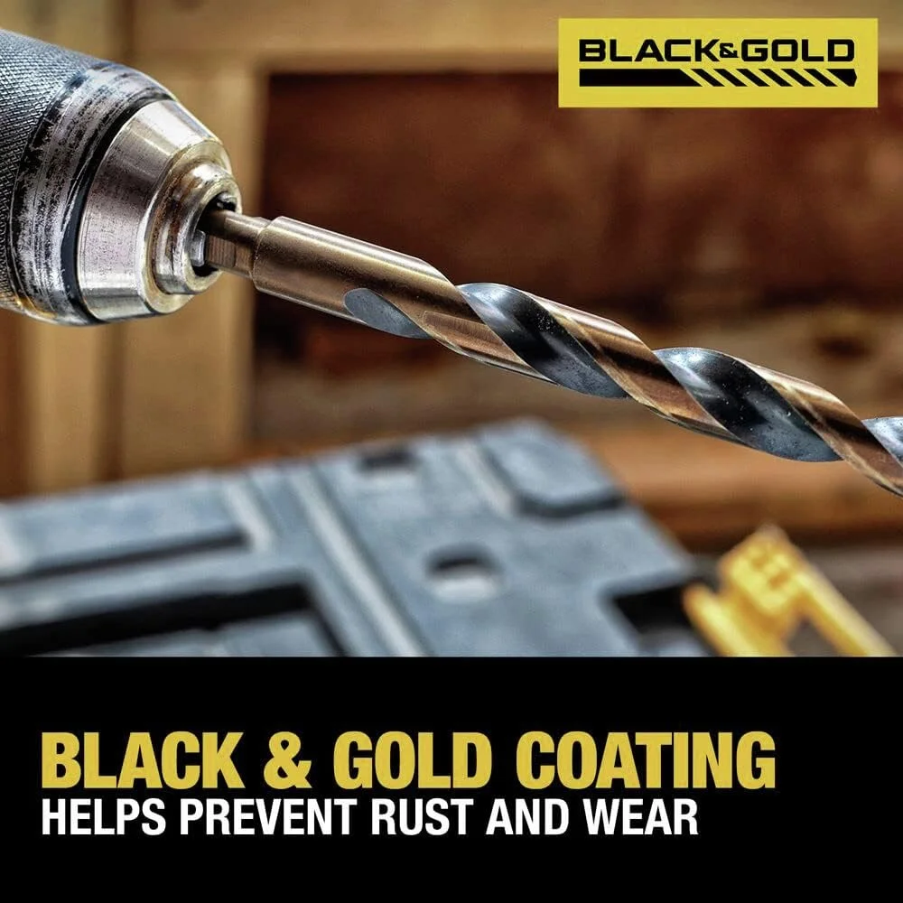 مجموعه 21 عددی مته های فولادی تیتانیوم پوشش داده شده با اکسید سیاه Dewalt Dwa1181