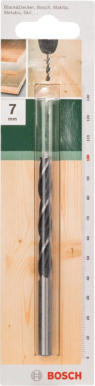 مته چوب بر بوش مدل 2609255204 با قطر 7 میلی متر و طول 100 میلی متر