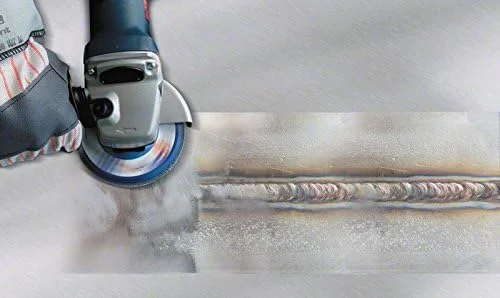 صفحه ساب فلپ بوش مدل X551 مناسب فلزات، فرم صاف، قطر 115 میلی متر، زبری 120، مشکی/قهوه ای صفحه ساب فلپ بوش مدل X551 مناسب فلزات، فرم صاف، قطر 115 میلی متر، زبری 120، مشکی/قهوه ای