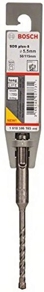 مته الماسه SDS-Plus-5 بوش 1618596165، سایز 5.5 میلی متر در 50 میلی متر در 115 میلی متر، خاکستری