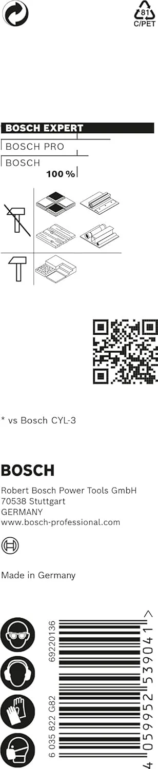 مته چند منظوره بوش پروفشنال Expert CYL-9 (قطر 6.00x100 میلی متر، لوازم جانبی دریل چکشی چرخشی)