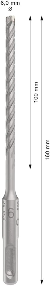 مته چکش SDS-Plus 5X بوش - 2608833778