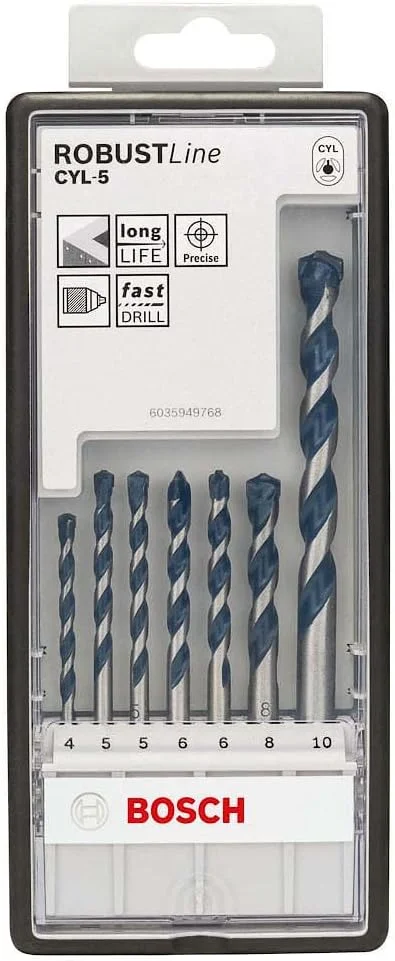 مجموعه مته بتن بوش مدل 2608588167 "Robust Line Cyl 5" - هفت عددی