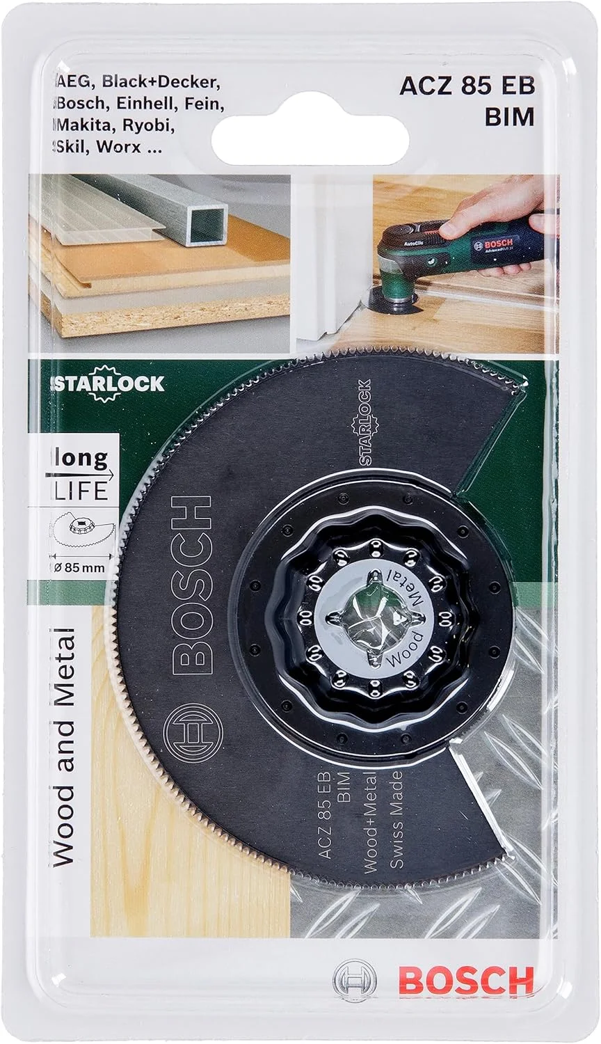 تیغه اره سگمنتی چوب و فلز بوش Starlock ACZ 85 EB BIM مناسب برای تمام ابزارهای چندکاره PMF