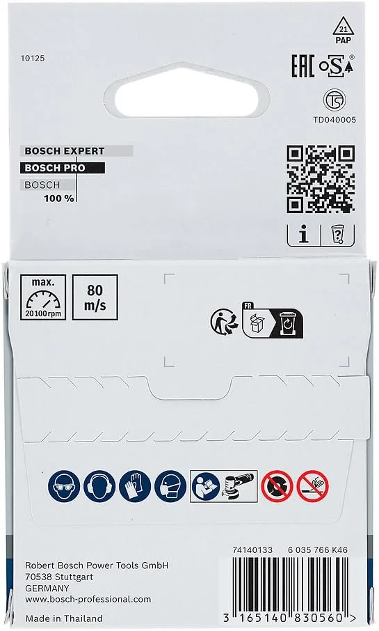 صفحه برش استیل بوش پروفشنال مدل 2608601520، 5 عدد Expert for Inox (مناسب فولاد ضد زنگ، 76 x 10 x 1 میلی متر، لوازم جانبی سنگ فرز)، خاکستری