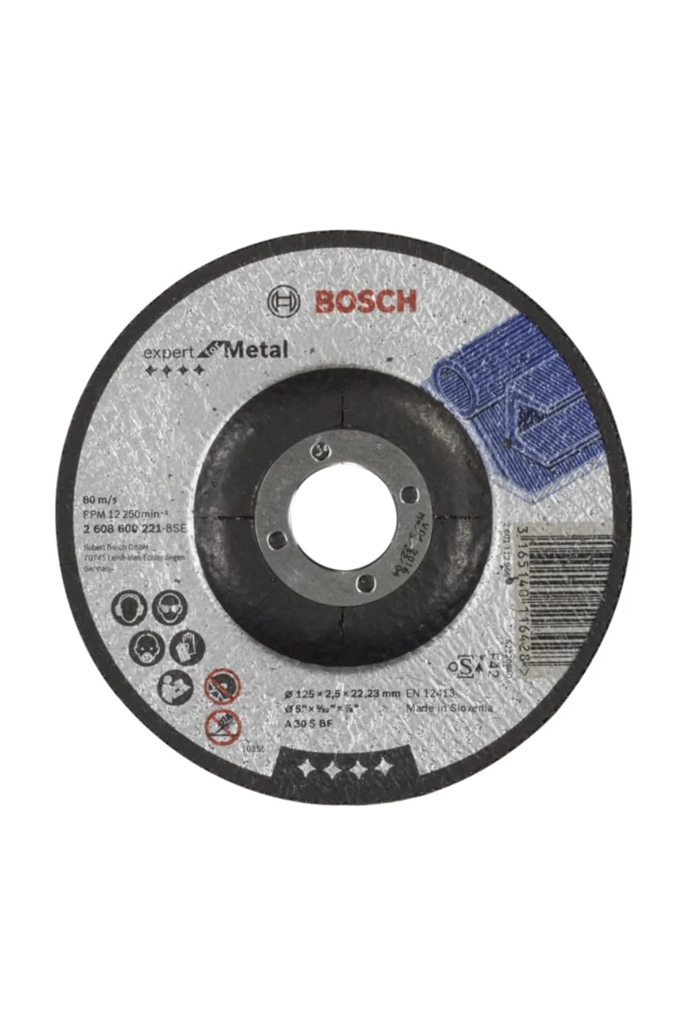 صفحه برش فلز بوش 2608600221 مدل Expert با مرکز فرورفته