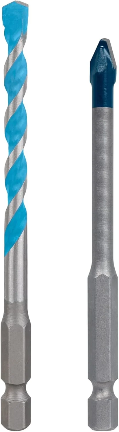 مجموعه دو عددی مته سرامیک سخت و چند منظوره بوش پروفشنال Expert HEX-9 (برای بتن، کاشی های نرم، قطر 6.0، 6.0 میلی متر، لوازم جانبی مته)