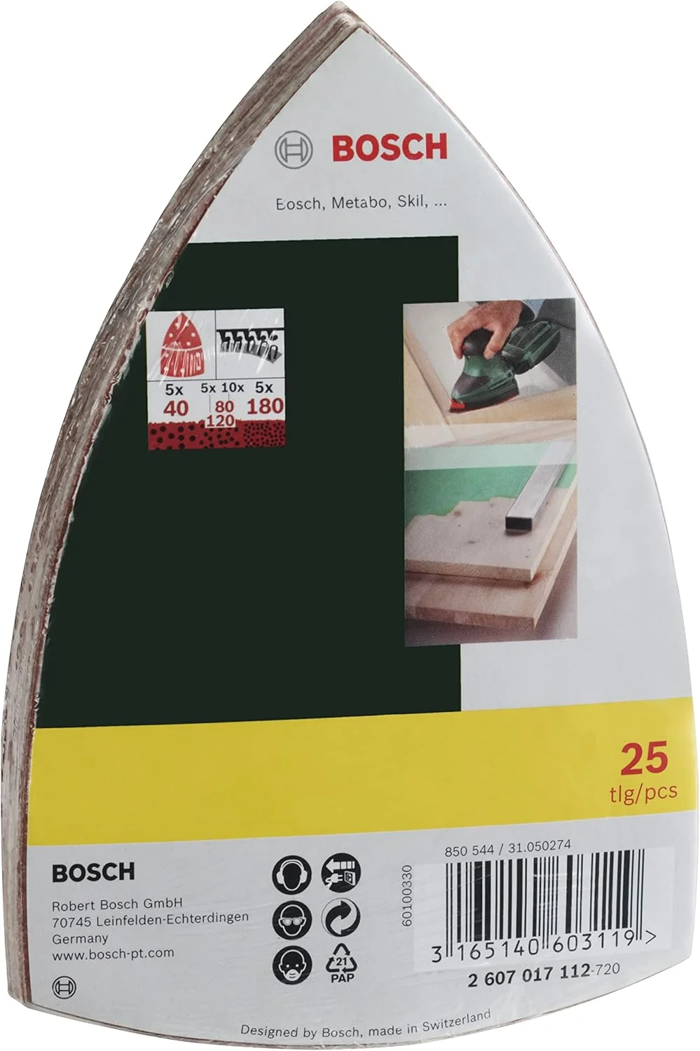 مجموعه سنباده بوش 2607017112 برای سنباده های چند منظوره (25 عددی) مجموعه سنباده بوش 2607017112 برای سنباده های چند منظوره (25 عددی)