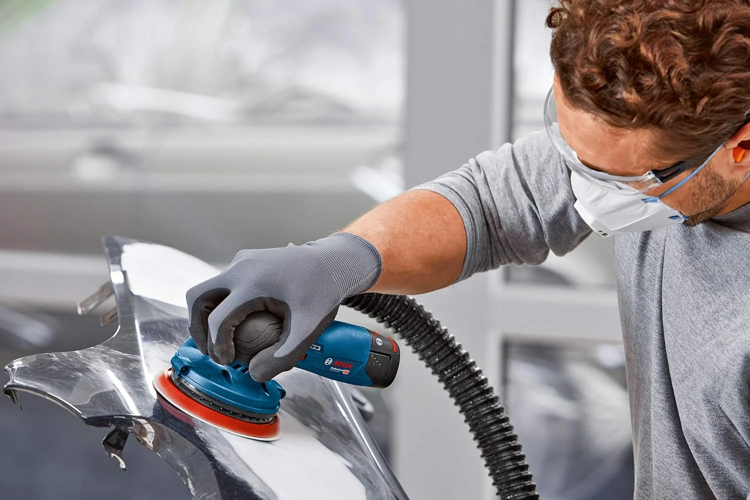 پد سنباده متوسط بوش پروفشنال (برای GEX 12V-125 و GEX 18V-125، قطر 125 میلی متر، لوازم جانبی برای سنباده لرزان گرد)