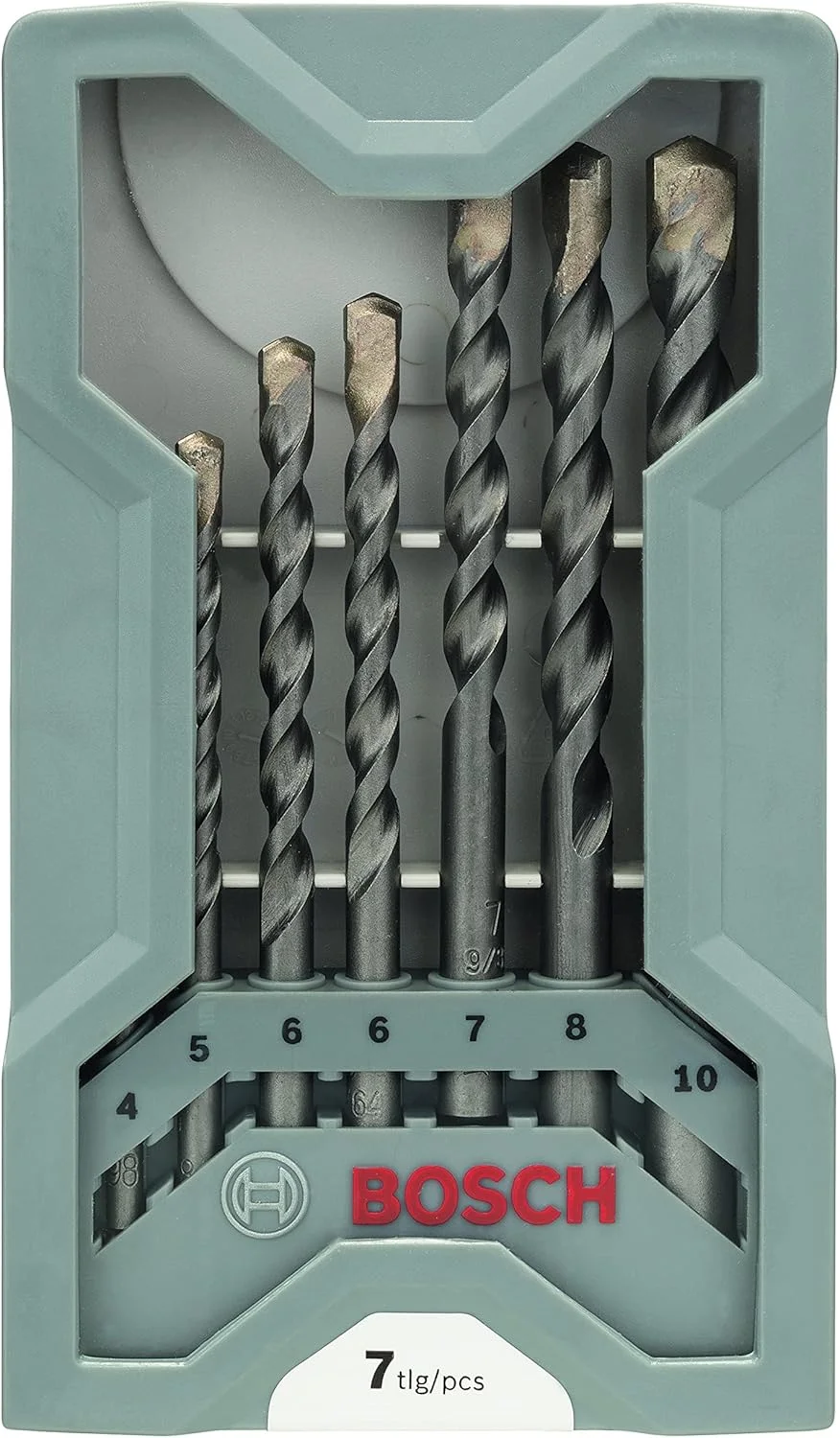 مجموعه 7 عددی مته بتن بوش 2607017082 مدل CYL-3 طول بلند سایز 4 تا 10 میلی‌متر