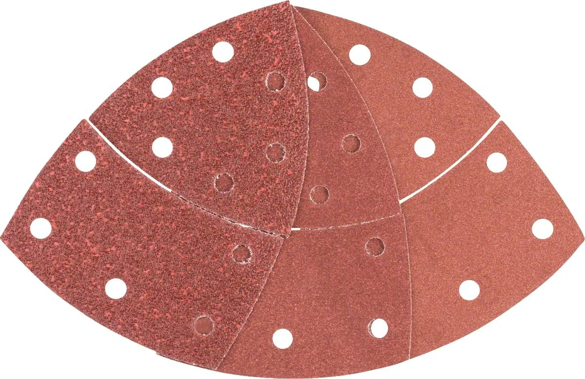 مجموعه 10 عددی سنباده بوش مدل 2609256A67 مناسب برای سنباده لرزان چند منظوره، 102 X 62.93، 4 عدد گرید 40، 4 عدد گرید 120، 2 عدد گرید 180، قهوه ای