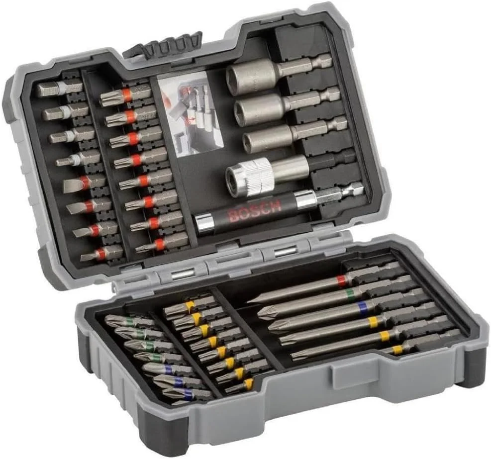 مجموعه سری پیچ گوشتی و بکس بوش مدل 2607017164 (آبی، 43 تکه) مجموعه سری پیچ گوشتی و بکس بوش مدل 2607017164 (آبی، 43 تکه)