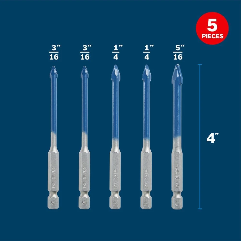 مجموعه مته سرامیک 5 عددی بوش مدل PTBX05