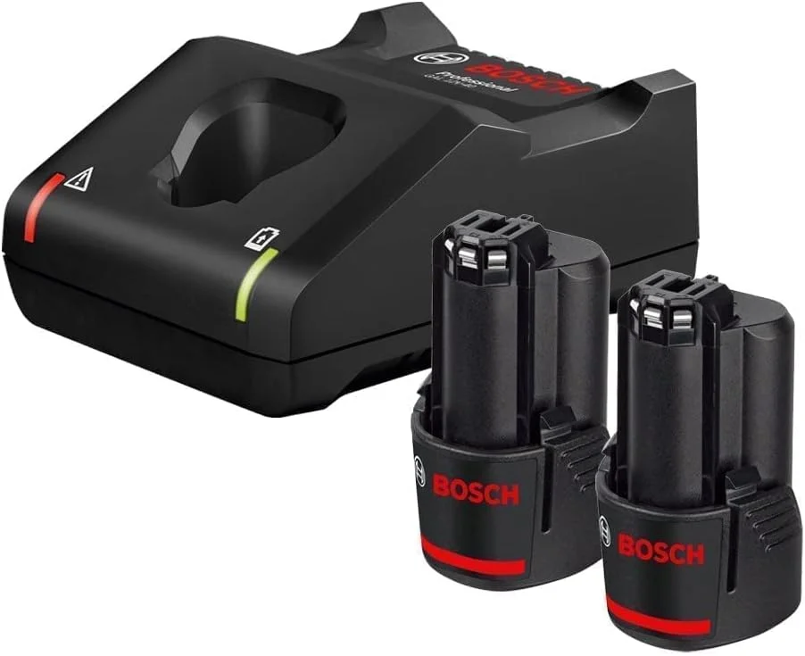 کیت باتری و شارژر بوش پروفشنال 2 عدد GBA 12V 2.0AH + GAL 12V-40. سازگار با تمام ابزارهای 12 ولت بوش پروفشنال | مدل: 1600A019R9