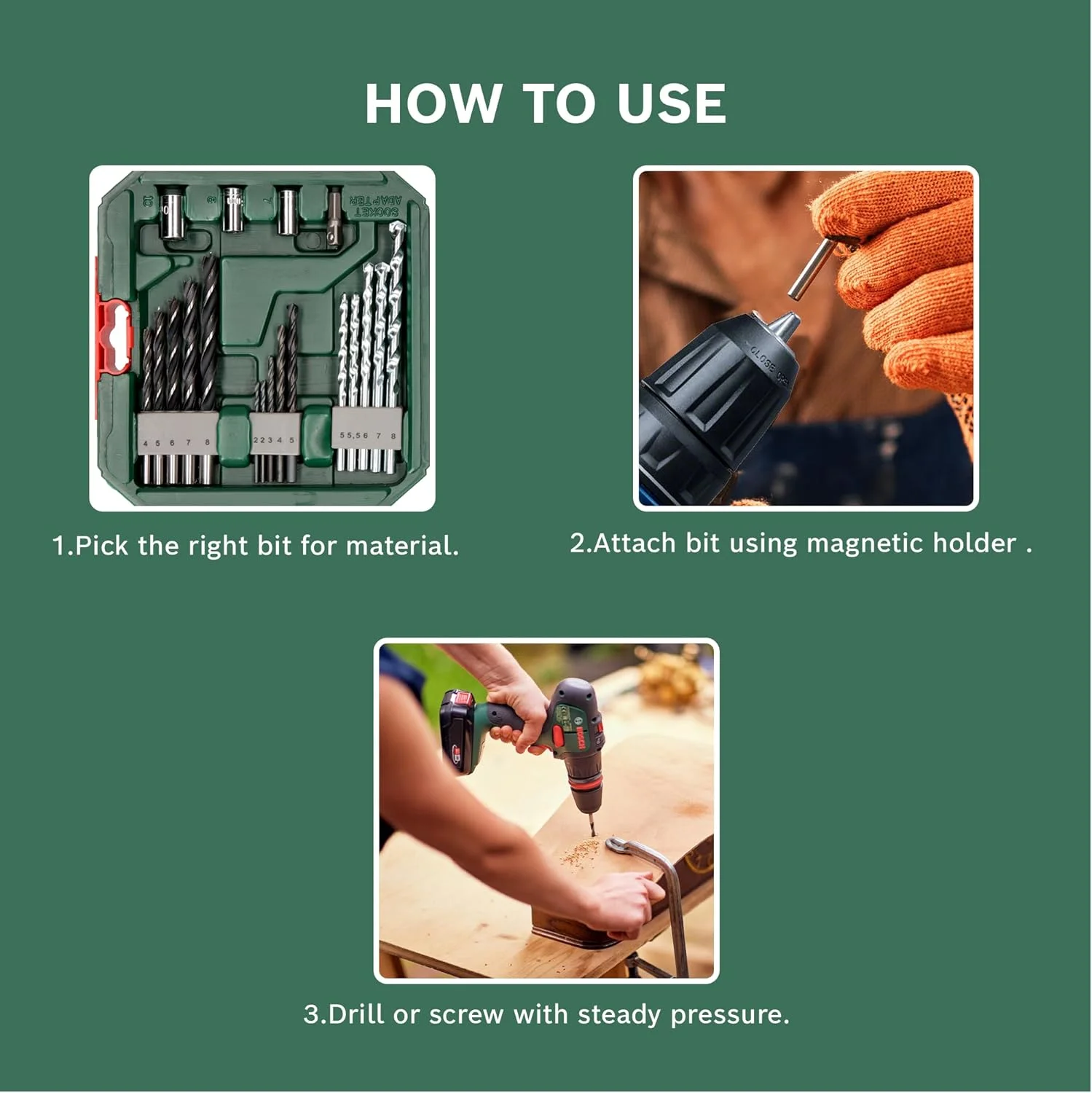 مجموعه 34 عددی مته و سری پیچ گوشتی کلاسیک X-Line بوش (چوب، مصالح ساختمانی و فلز، لوازم جانبی برای دریل)