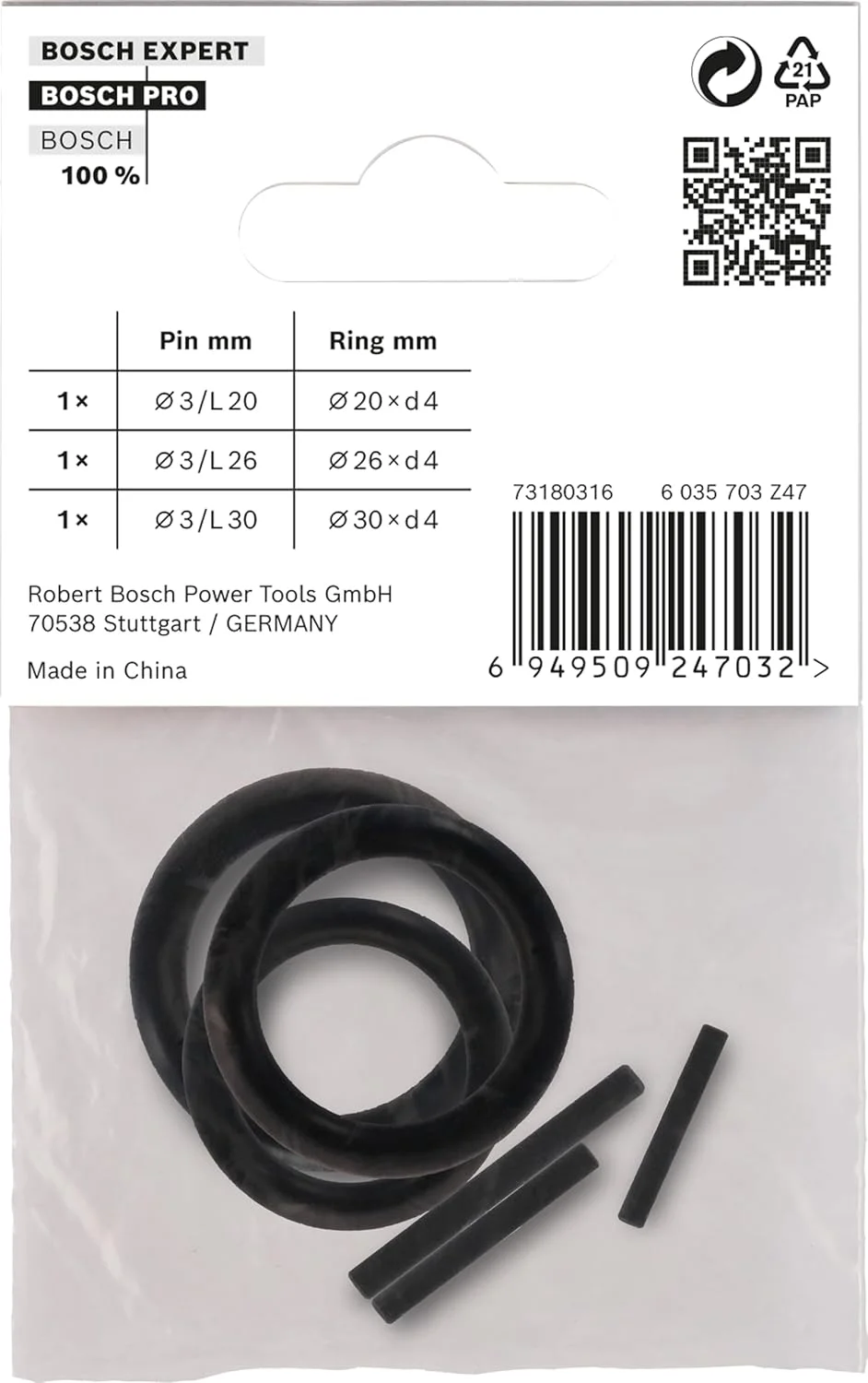 بوش مجموعه 6 عددی با حلقه نگهدارنده و پین برای سوکت ضربه ای حرفه ای (2 عدد 73 میلی متر) بوش مجموعه 6 عددی با حلقه نگهدارنده و پین برای سوکت ضربه ای حرفه ای (2 عدد 73 میلی متر)