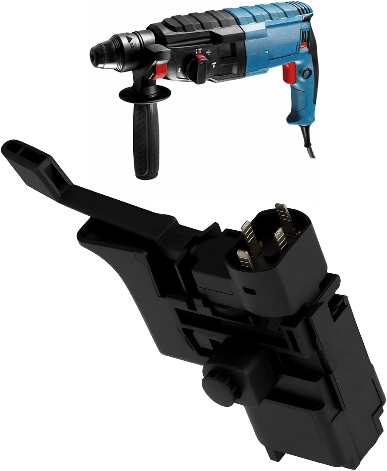 کلید چکش تخریب مشکی سازگار با بوش GBH 2-24 DFR GAH 500 DSR GBH 2 SR