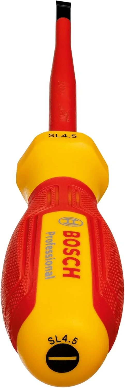 پیچ گوشتی حرفه ای VDE بوش SL4.5x100 (تایید شده تا 1000 ولت، عایق شده با ترموپلاستیک الاستومر (TPE))