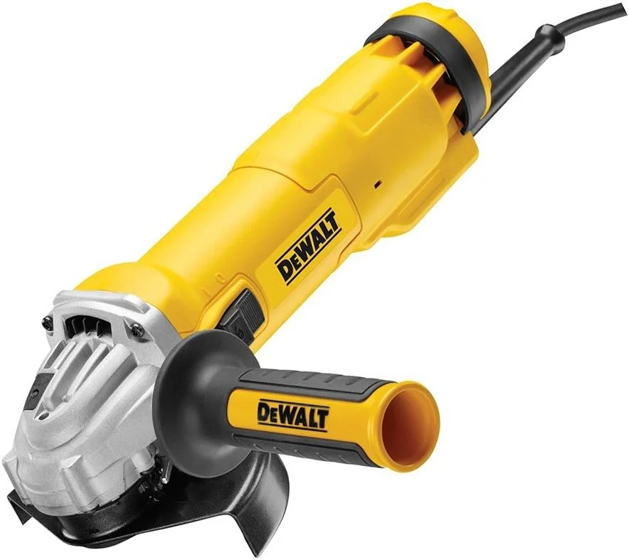 DEWALT DWE4227-QS - مینی فرز 125 میلی‌متری 1200 وات 11000 دور در دقیقه کلاچ + استارت نرم + قفل راه اندازی مجدد