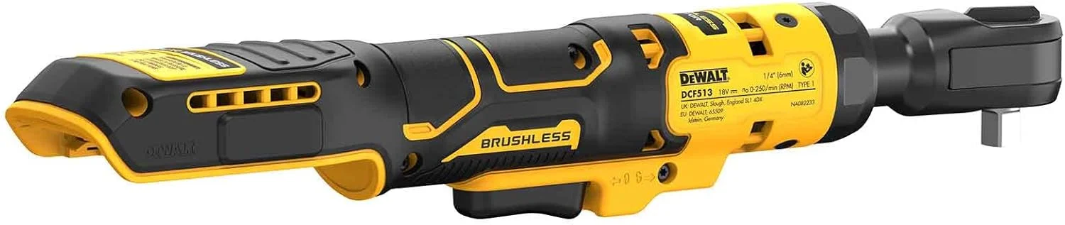 آچار جغجغه ای شارژی DEWALT Dewa، 3/8 اینچ، 18 ولت، مدل پایه | DCF513N-XJ