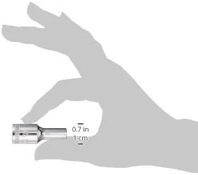 DEWALT DWMT70840B DWMT70840OSP بکس عمیق 6 پر 3/8 اینچ (1/4 اینچ SAE)، 1/4 اینچ