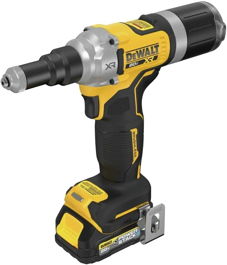 ابزار پرچ کن شارژی 20 ولت مکس XR دیوالت، 1/4 اینچ، به همراه باتری و شارژر (DCF414GE2)