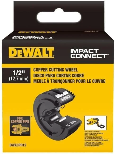 چرخ برش لوله مسی دیوالت Impact Connect، چرخ برش لوله، 1/2 اینچ (DWACPR12) چرخ برش لوله مسی دیوالت Impact Connect، چرخ برش لوله، 1/2 اینچ (DWACPR12)