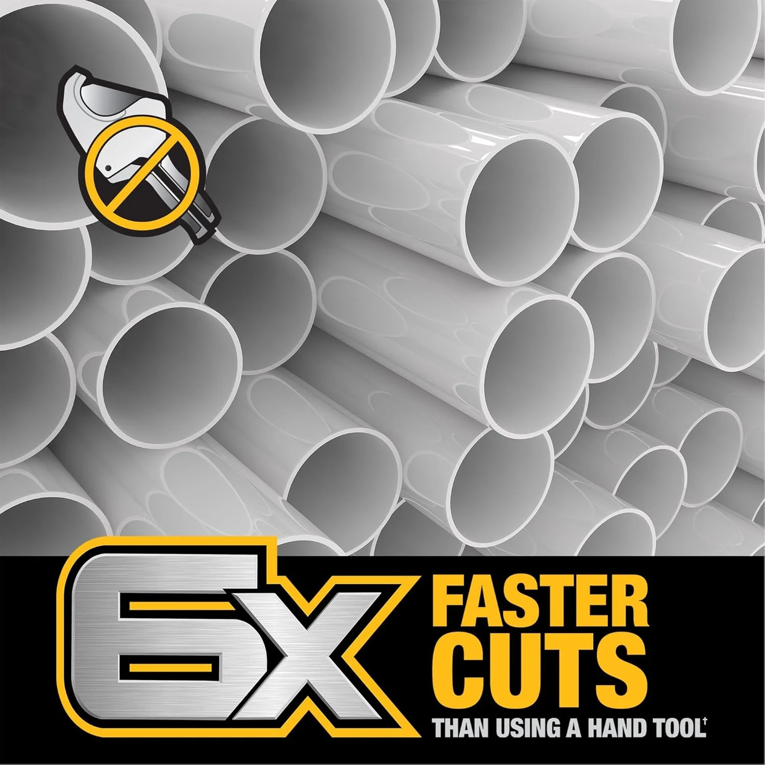 برشگر لوله PVC/PEX دیوالت مدل Impact Ready به همراه براکت نگهدارنده (DWAPVCIR)