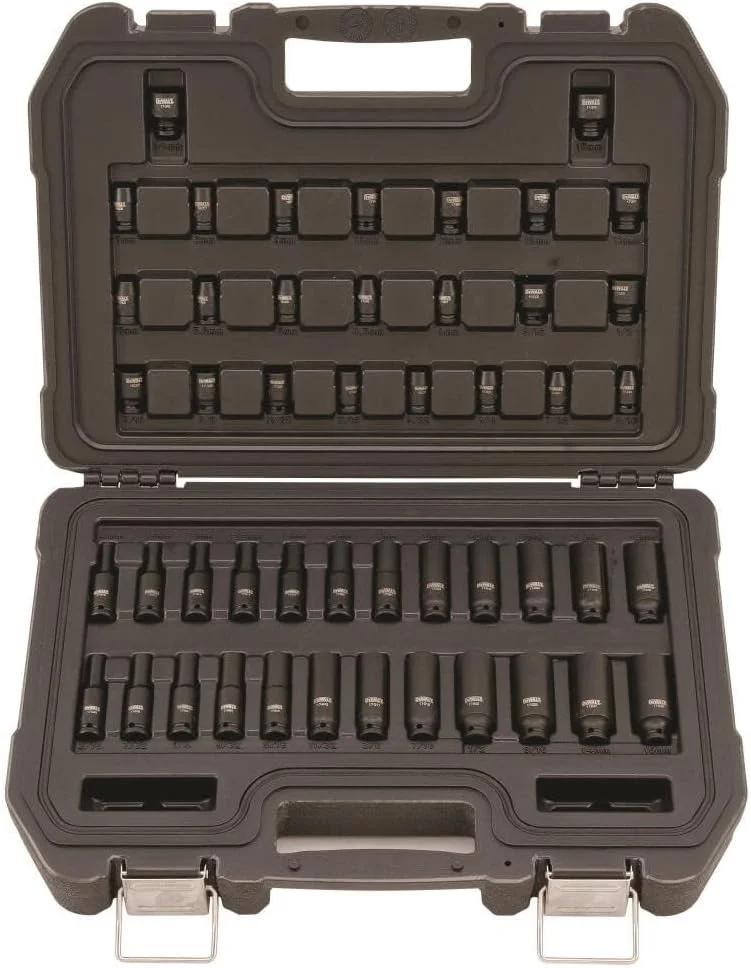 مجموعه آچار بکس ضربه ای دیوالت، MM/SAE، مجموعه ترکیبی، درایو 1/4 اینچ، 48 قطعه (DWMT19251)
