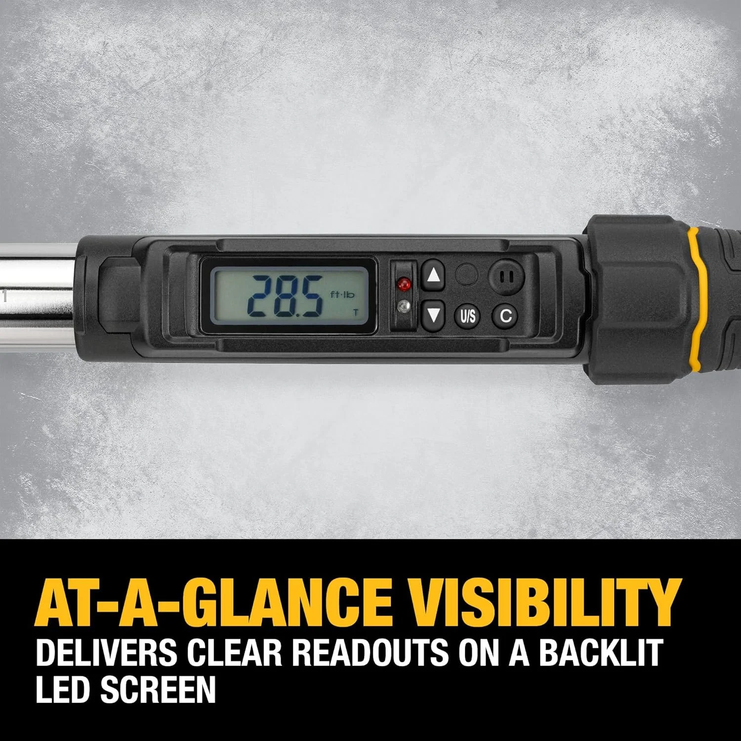 آچار ترکمتر دیجیتال DEWALT، درایو 1/2 اینچ، 50-250 فوت-پوند، به همراه جعبه نگهداری (DWMT17060)