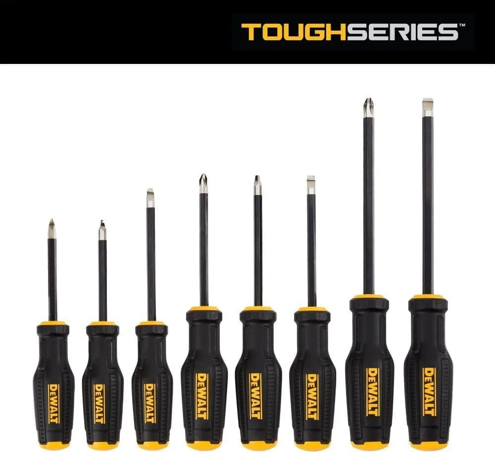 مجموعه پیچ گوشتی 8 عددی دیوالت مدل DWHT65102 سری TOUGHSERIES