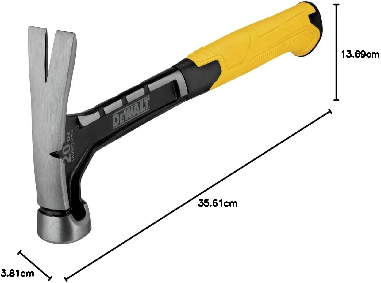 چکش پنجه ای دیوالت مدل DWHT51054 با وزن 20 اونس، سایز واحد