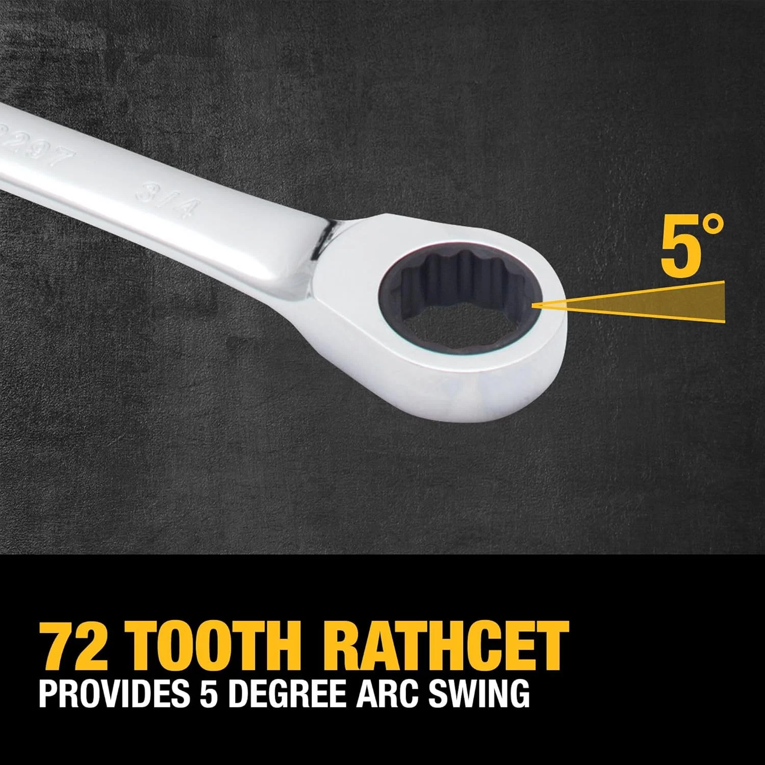 مجموعه آچار یکسر رینگ جغجغه ای 8 عددی Dewalt، سایز SAE (Dwmt74733)