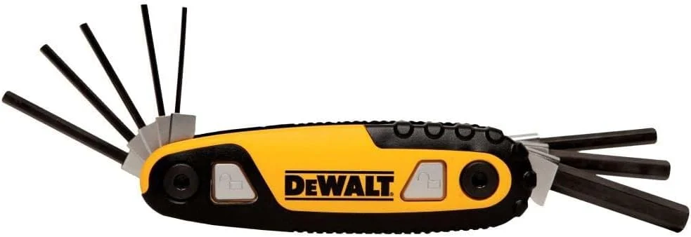 مجموعه آچار آلن تاشو قفل‌شو دیوالت مدل DWHT70263M، میلی‌متری