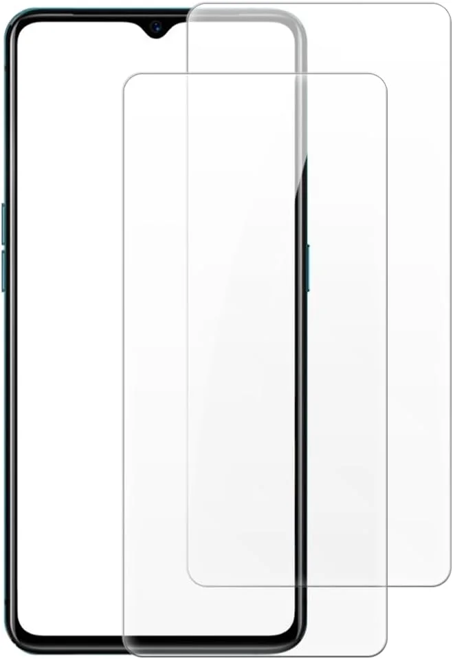 شاین تایم [بسته 2 عددی] محافظ صفحه نمایش شیشه ای حرارت دیده سازگار با OPPO Realme X2 Pro (6.5 اینچ)، HD شفاف ضد خش بدون حباب سازگار با قاب
