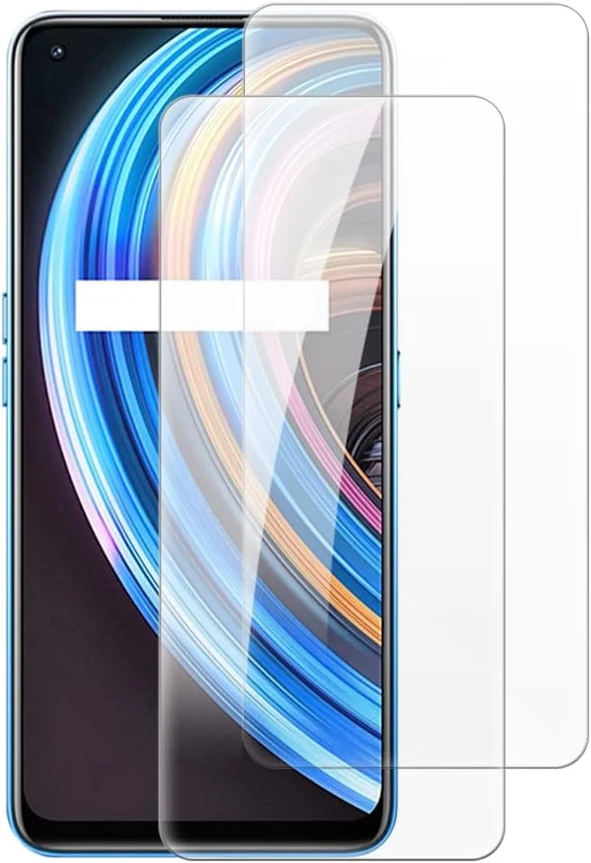 محافظ صفحه نمایش شیشه ای حرارت دیده شانتایم [2 عدد] سازگار با OPPO Realme Q2 Pro RMX2173 (6.4 اینچ)، شفاف HD ضد خش بدون حباب، مناسب برای استفاده با قاب