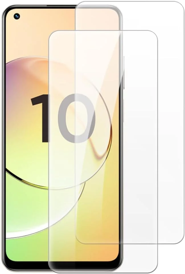 محافظ صفحه نمایش شیشه ای حرارت دیده شانتایم [2 عددی] سازگار با اوپو Realme 10 4G (6.4 اینچ)، HD شفاف ضد خش بدون حباب، سازگار با قاب