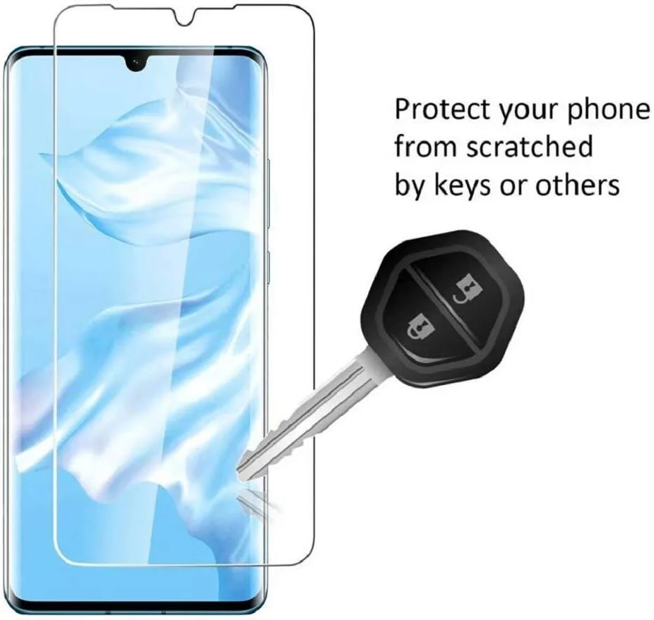 محافظ صفحه نمایش Wuzixi Oppo Realme X2. محافظ صفحه شیشه ای حرارت دیده شفاف و مقاوم در برابر خراش، محافظ صفحه نمایش برای Oppo Realme X2. (شفاف، 2 عدد)