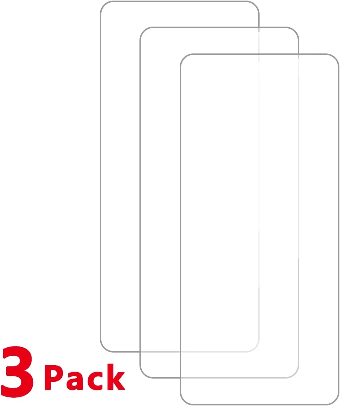 محافظ صفحه نمایش دامولون سازگار با Realme V5 5G (6.5 اینچ) [بسته 3 عددی] محافظ صفحه شیشه ای مناسب برای Realme Q2 5G RMX2117، فیلم محافظ شیشه ای حرارت دیده