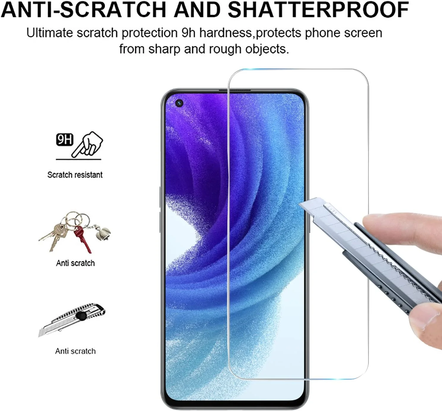 MGUEIAO [بسته 4 عددی سازگار با محافظ صفحه نمایش Realme 14، محافظ صفحه نمایش، محافظ شیشه ای، شیشه با سختی 9H [فوق العاده مقاوم] - شفاف