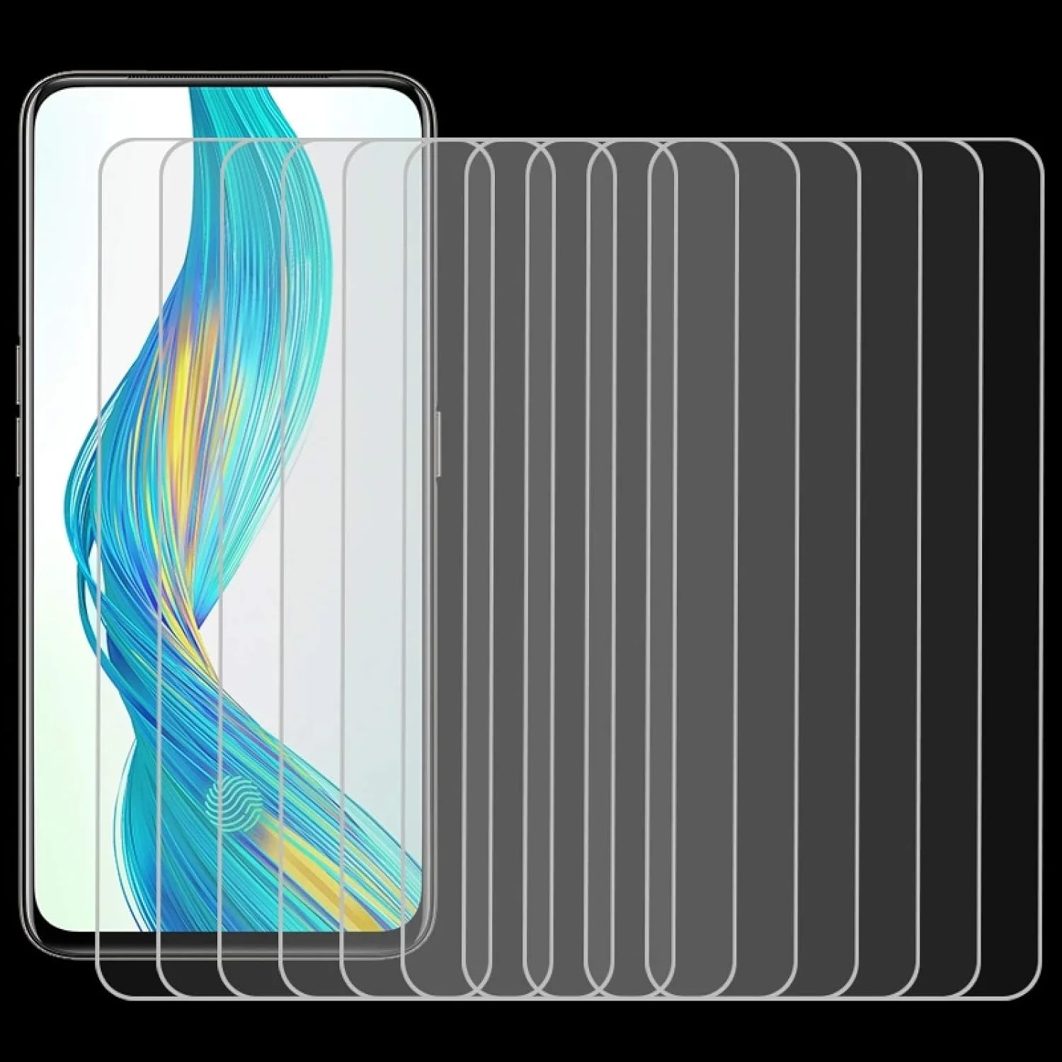 محافظ صفحه نمایش گوشی هوشمند CHENCHUAN بسته 10 عددی برای OPPO Realme XT شیشه محافظ صفحه نمایش 9H 2.5D