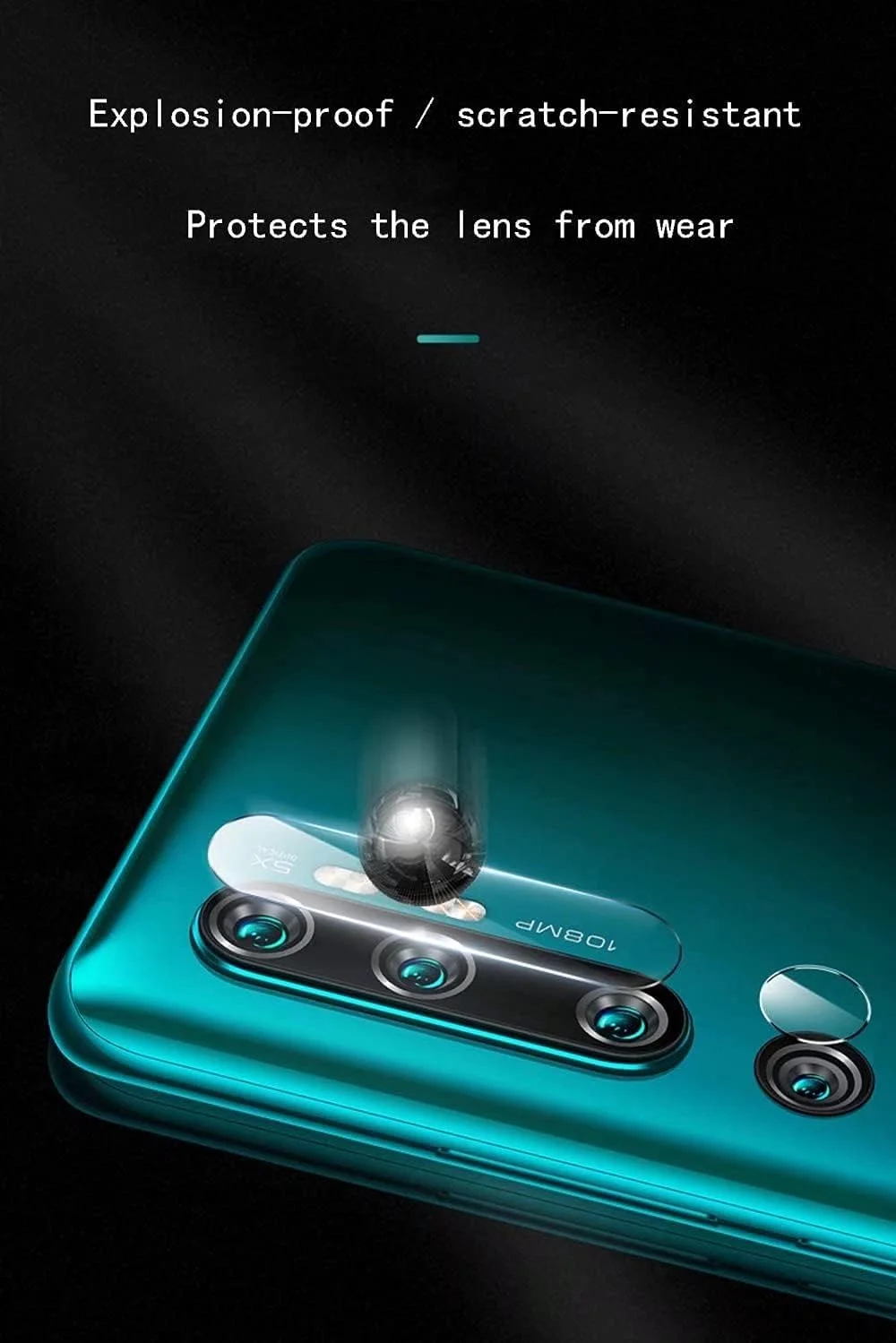 محافظ لنز دوربین LIUZIHAN برای Realme C33، شفاف، شیشه نرم شده، HD، برای Realme C33. (بسته 2 عددی)