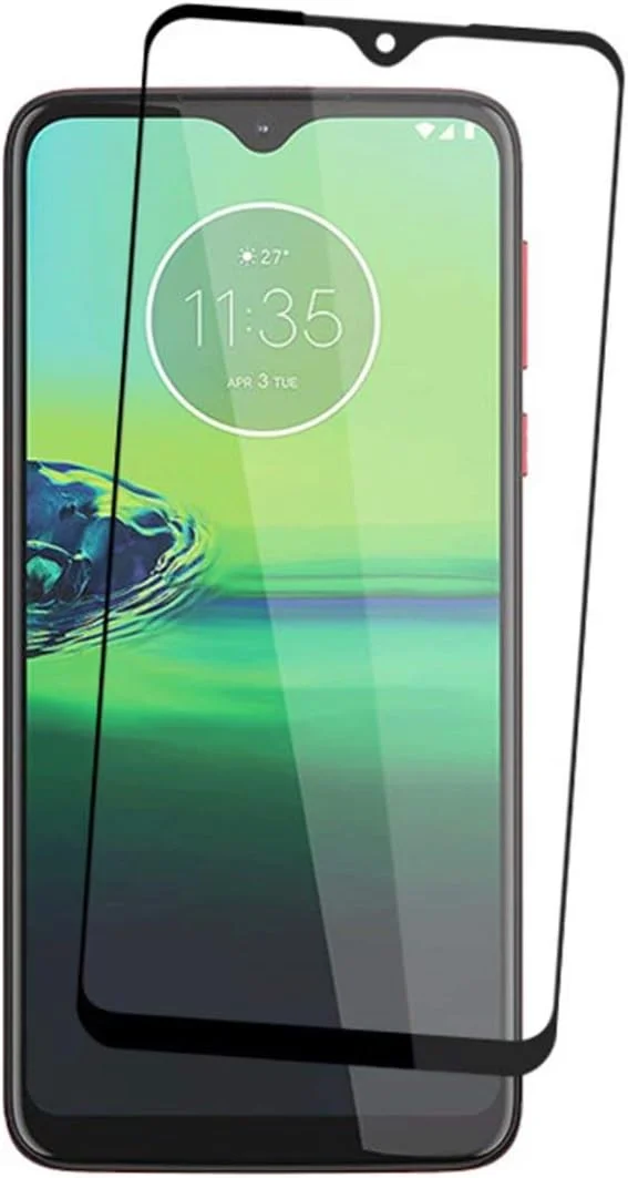 محافظ صفحه نمایش Wuzixi Realme C21. [پوشش کامل] [سختی 9H] محافظ صفحه شیشه ای حرارت دیده شفاف HD مقاوم در برابر خراش، (مشکی، 2 عدد)
