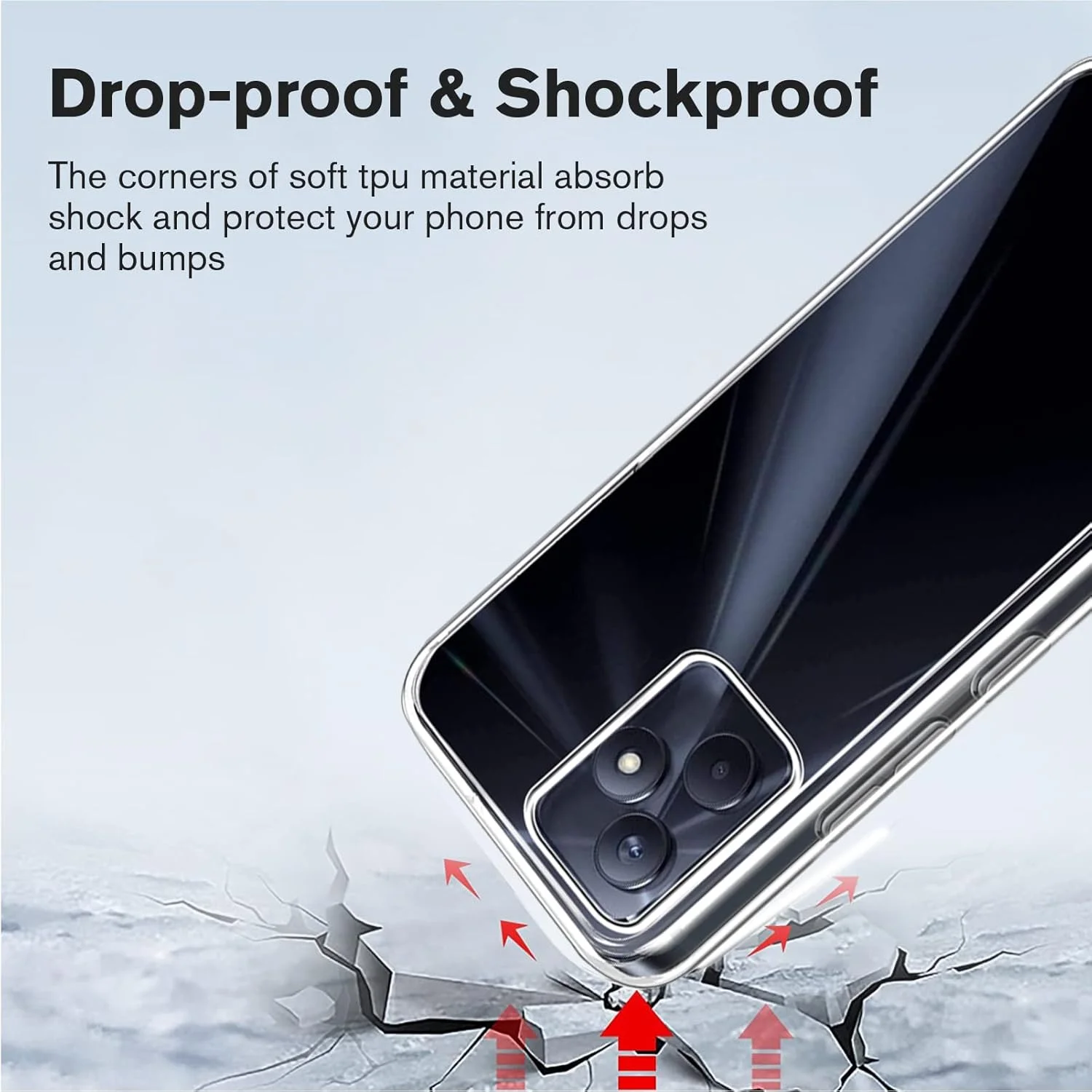 هویییواموای، 2 عدد کاور و 2 عدد محافظ صفحه شیشهای سازگار با Realme C51، کاور ضد ضربه به همراه محافظ صفحه شیشهای حرارتدیده سازگار با Realme C51، شفاف هویییواموای، 2 عدد کاور و 2 عدد محافظ صفحه شیشهای سازگار با Realme C51، کاور ضد ضربه به همراه محافظ صفحه شیشهای حرارتدیده سازگار با Realme C51، شفاف